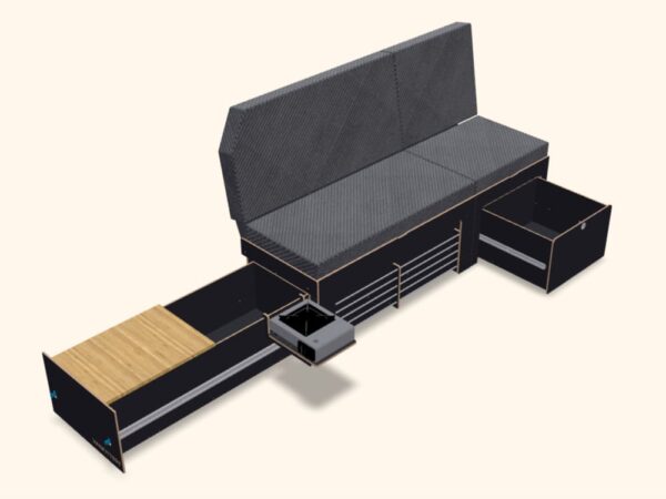 Bedsysteem Dwarsuittrek